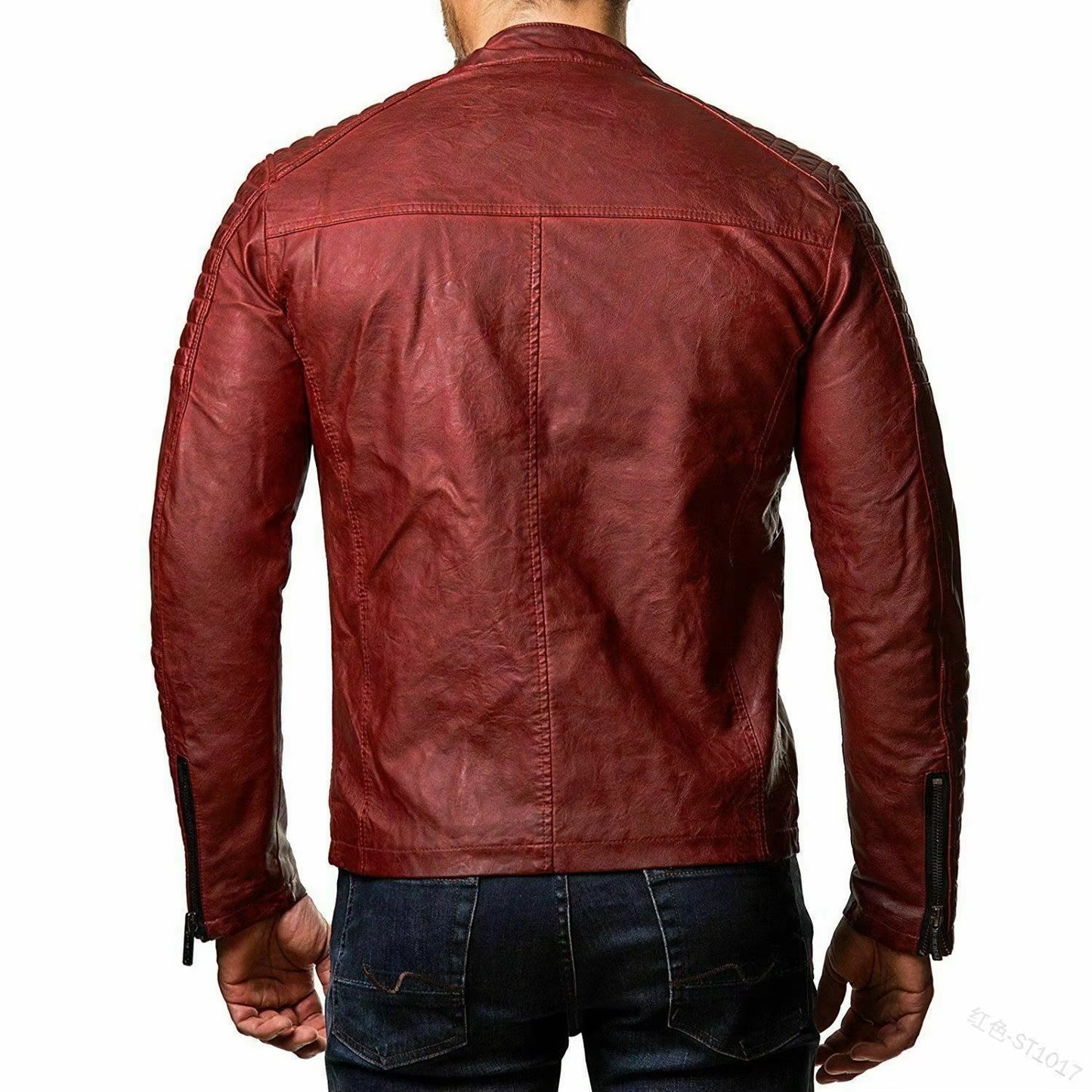 Men'S Leather Clothes New PU Leather Clothes Large Leather Coat Leisure Motorcycle Leather Jacket