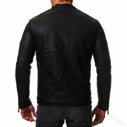 Men'S Leather Clothes New PU Leather Clothes Large Leather Coat Leisure Motorcycle Leather Jacket