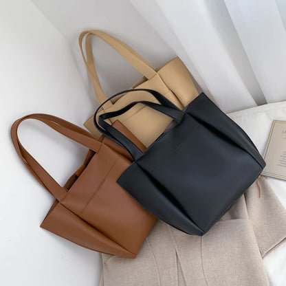 Hot Sale Large Women'S Bag Large Capacity Shoulder Bags High Quality PU Leather Shoulder Bags Ladies Wild Bags Sac a Main Femme