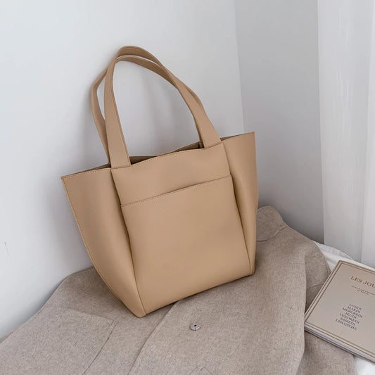 Hot Sale Large Women'S Bag Large Capacity Shoulder Bags High Quality PU Leather Shoulder Bags Ladies Wild Bags Sac a Main Femme