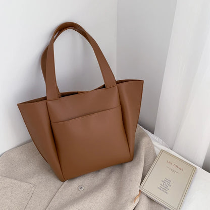 Hot Sale Large Women'S Bag Large Capacity Shoulder Bags High Quality PU Leather Shoulder Bags Ladies Wild Bags Sac a Main Femme